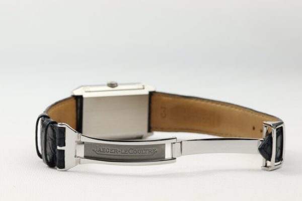 Jaeger LeCoultre Reverso Grande Taille Stainless Steel 26mm Manual Watch; Ref. 270.8.62, on a Jaeger-LeCoultre black crocodile strap with deployment buckle