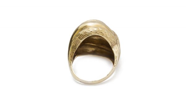 Tiffany and Co Vintage 18ct Yellow Gold Domed Ring, Made in Italy, Circa 1970s