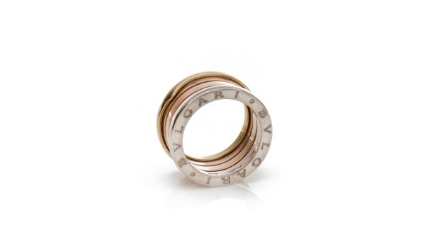 Bvlgari B Zero 18ct White, Yellow and Rose Gold Ring; 18ct tri-colour gold ring, comes with original box. Made in Italy, Circa 1990s