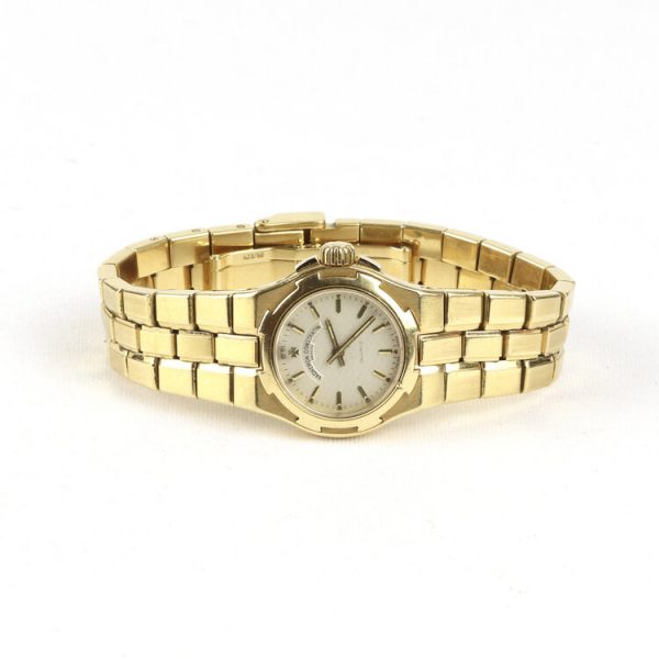 Vacheron Constantin Overseas Ladies 18ct Yellow Gold 24mm Quartz Bracelet Watch