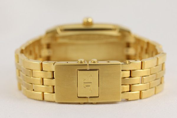 Jaeger LeCoultre Reverso Gran Sport 18ct Yellow Gold Automatic Watch; on 18ct Yellow Gold bracelet with double fold clasp, with Jaeger-LeCoultre box