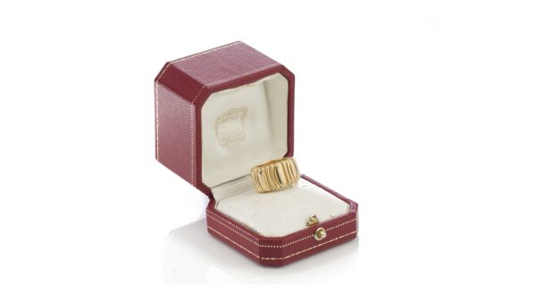 Cartier 18ct Yellow Gold Band Ring, No 1992, with original box