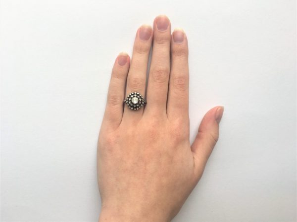 Antique Early Victorian Rose Cut Diamond Ring