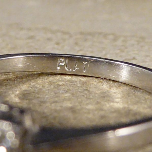Art Deco Style 0.85ct Diamond Five Stone Platinum Ring