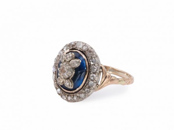 Georgian Antique Rose Cut Diamond Ring