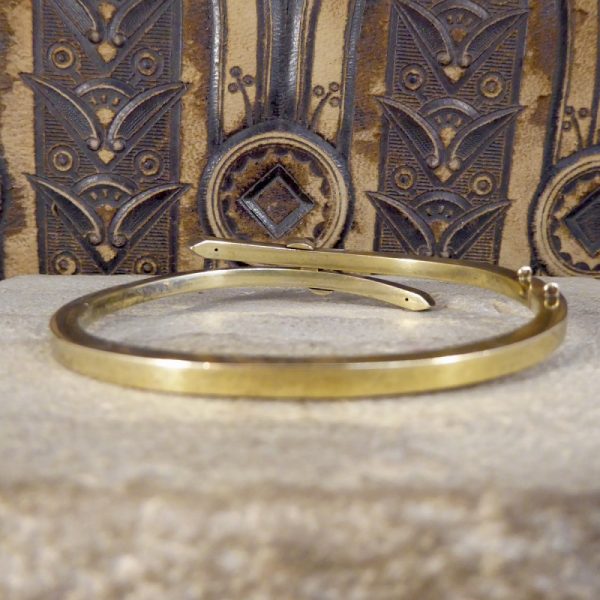 Late Victorian Antique Diamond and Seed Pearl Bangle
