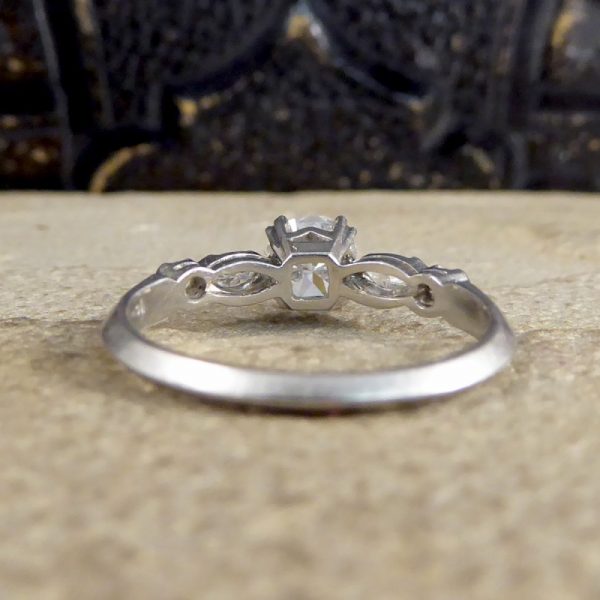 Vintage Diamond Solitaire Engagement Ring, 0.85ct