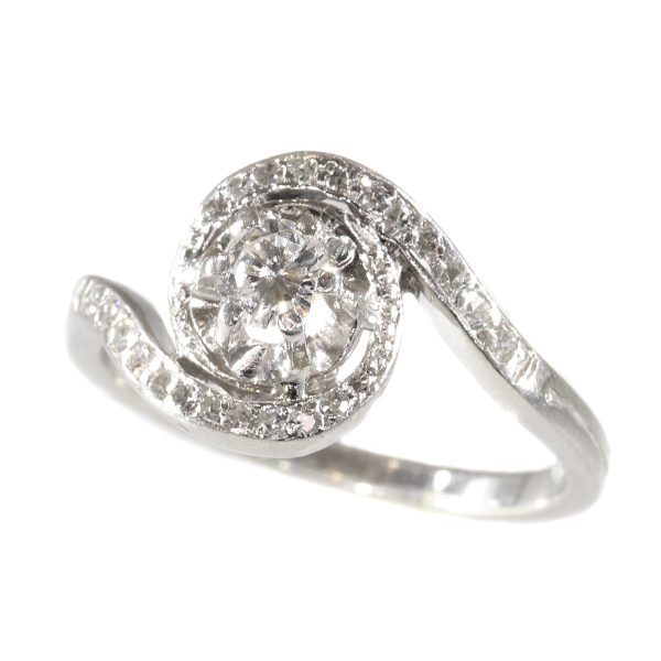 Vintage Fifties Platinum Diamond Engagement Ring