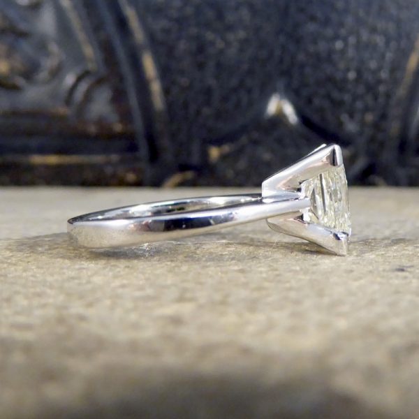 2.95ct Princess Cut Diamond Solitaire Ring