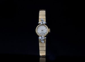 Vintage Vacheron Constantin 18ct Yellow Gold and Diamond Watch; manual wind movement, 0.40 carat diamond bezel decorations. Made in Switzerland Circa 1950s