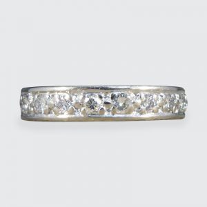 Vintage 1.00ct Brilliant Cut Diamond Full Eternity Ring