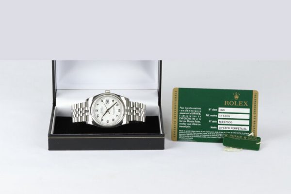 Rolex Datejust Stainless Steel 116200 Roulette Date with Rolex papers