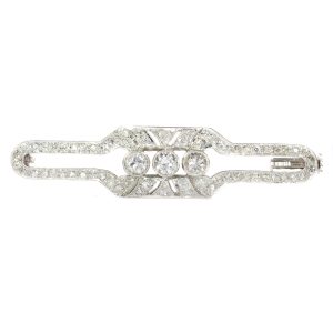 Vintage Art Deco 2.00ct Diamond Platinum Brooch