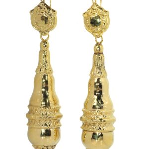 Antique Victorian 18ct Gold Pendant Drop Earrings