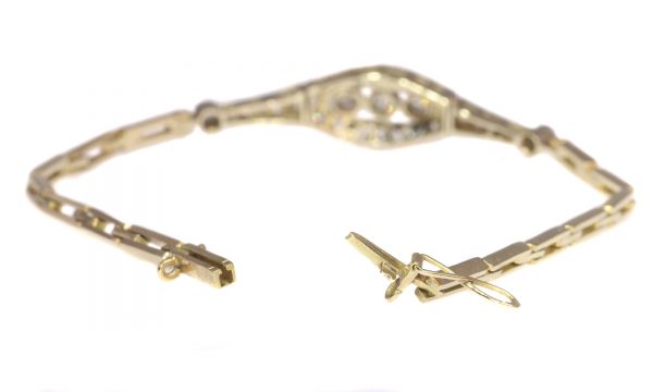 Antique Art Deco Brilliant Cut Diamond Bracelet