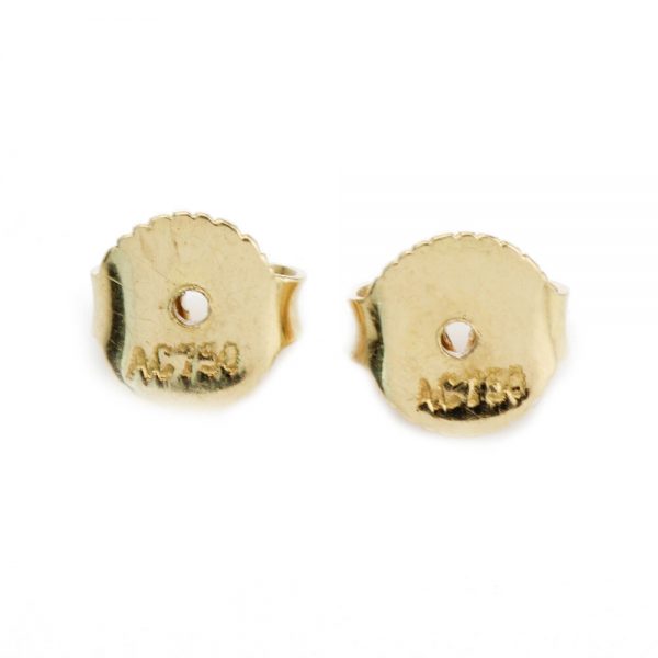 Vintage 1940s Diamond Drop Earrings in 18ct Yellow Gold