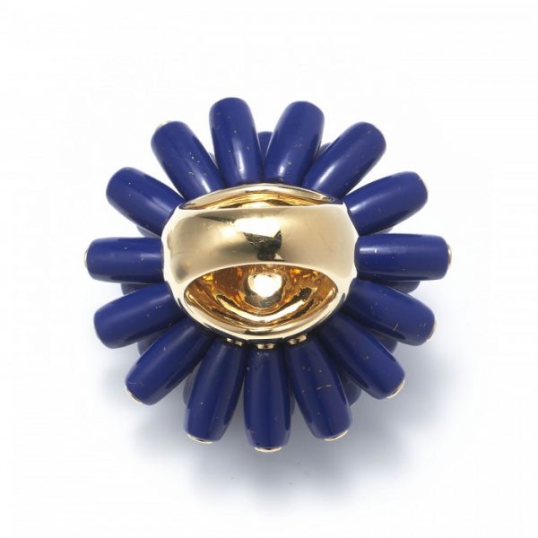 Cartier Lapis Lazuli and Diamond Paris Nouvelle Vague Bombe Cocktail Ring, in 18ct yellow gold. Signed and Numbered, Circa 2010