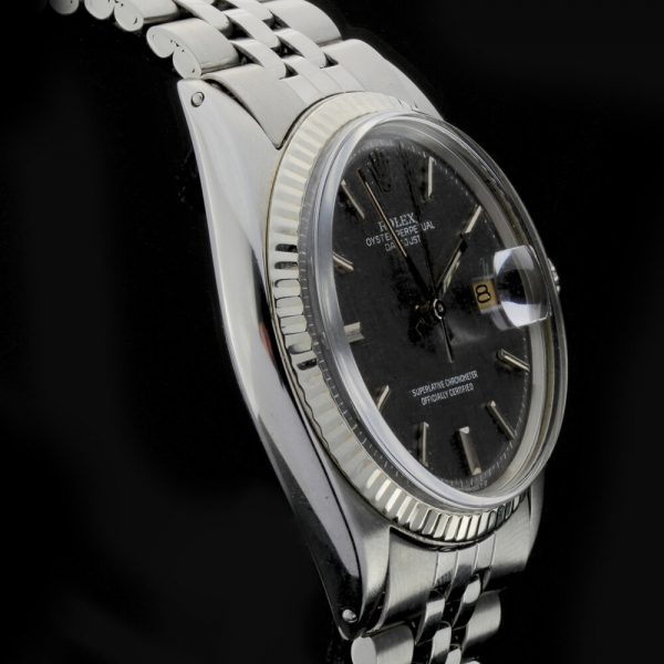 Vintage Rolex Oyster Perpetual 1603 Datejust Watch with Rare Grey Dial, Circa 1970s