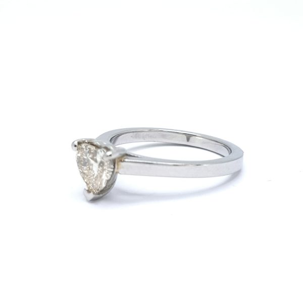 1.06ct Heart Shaped Diamond Ring in Platinum