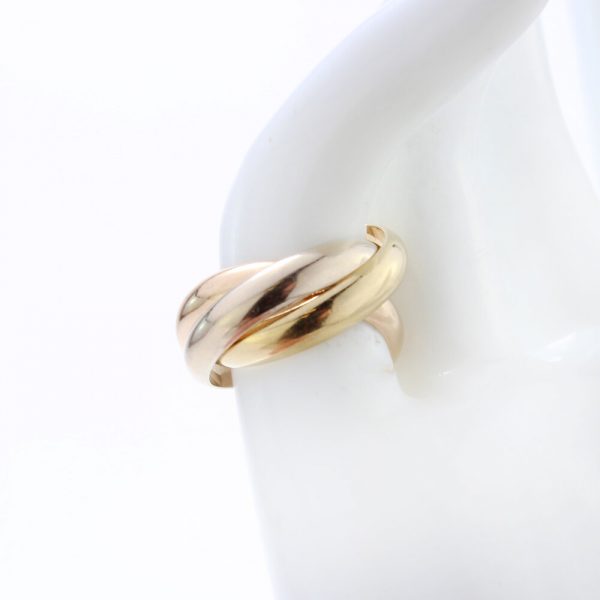 Cartier 18ct Gold Trinity Ring, Made in 1997, Signed