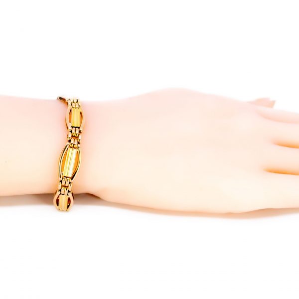 Antique Victorian 9ct Gold Gate Bracelet
