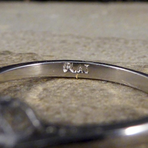 Contemporary 1.62ct Diamond Three Stone Platinum Ring