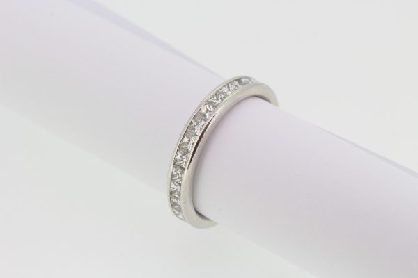 1.90ct Princess Cut Diamond Full Eternity Band Ring in Platinum