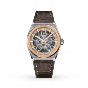 Zenith Defy Classic Titanium and Rose Gold 41mm Automatic Watch, model 87.9001.670/79.R589