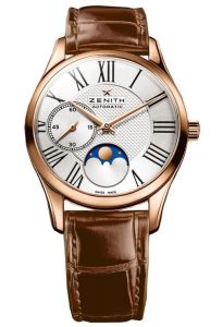 Zenith Elite Ultra Thin Ladies 33mm Rose Gold Automatic Moonphase Watch, Brand New with box, papers and two year manufacturer warranty. Model 18.2310.692/02.C709