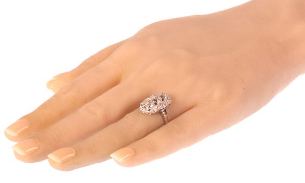 Antique Art Deco 1.44ct Old Brilliant Cut Diamond Engagement Ring