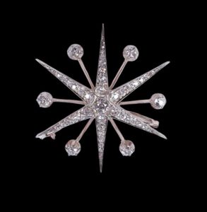 Antique Victorian Diamond Silver Gold Star Tiara | Jewellery Discovery