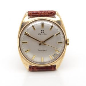 Vintage Zenith 9ct Gold Automatic Date Watch, Circa 1977