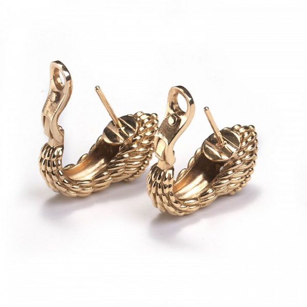 Boucheron Serpent Boheme Gold Earrings with Diamonds