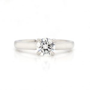 0.70ct Single Stone Diamond Solitaire Engagement Ring in Platinum with GIA certificate
