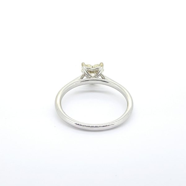 0.70ct Heart Shaped Diamond Solitaire Engagement Ring
