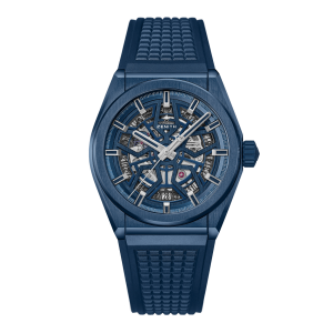 Brand New Defy Classic 41mm blue ceramic automatic wristwatch, with box papers and two year manufacturer warranty