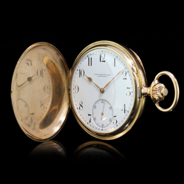 Antique Vacheron and Constantin 14ct Gold Pocket Watch, Retailed by Carl Ranch, KJΦBENHAVN (SIC), Circa 1918