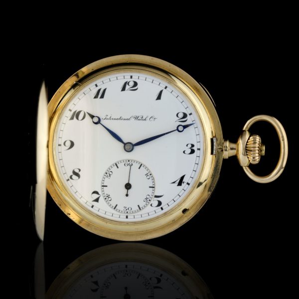 IWC Antique 14ct Gold Presentation Pocket Watch, Ref 800055, mechanical hand winding movement, by International Watch Co., Circa 1900