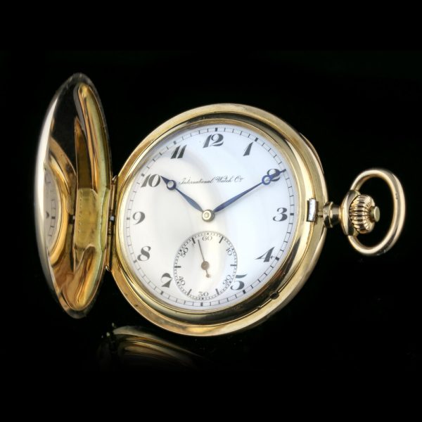 IWC Antique 14ct Gold Presentation Pocket Watch, Ref 800055, mechanical hand winding movement, by International Watch Co., Circa 1900