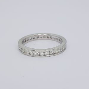 Diamond Full Eternity Band Ring, 1.40 carat total