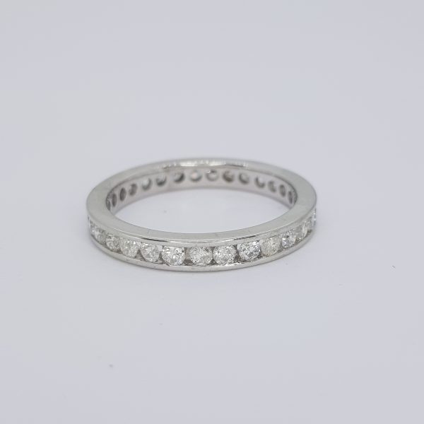 Diamond Full Eternity Band Ring, 1.40 carat total