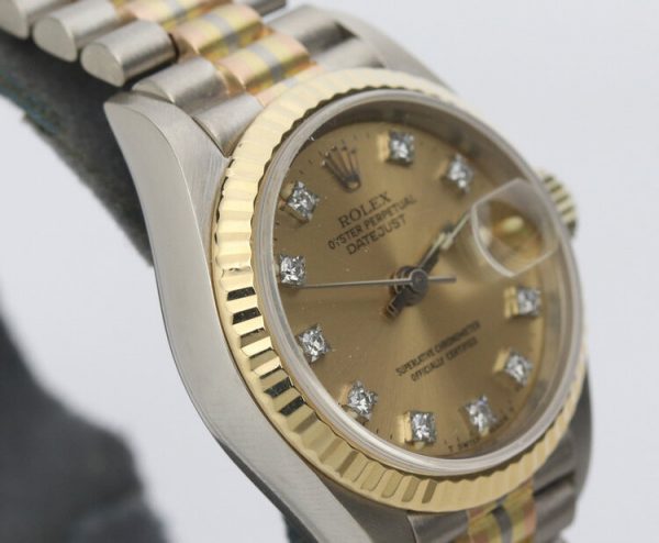 Rolex Lady Datejust 18ct Tridor 69179B Automatic 26mm Watch with Diamond Dial