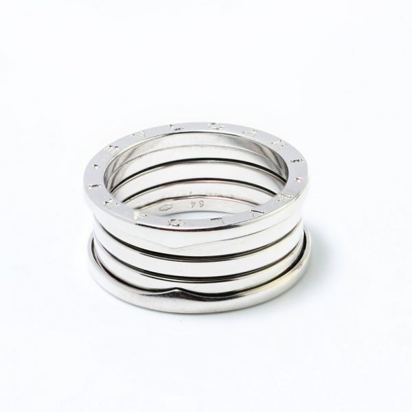 Bvlgari B Zero 1 18ct White Gold Ring, Made in Italy, Circa 1990s, Signed and Numbered