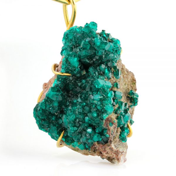 Andrew Grima Diopside Boulder Pendant in 18ct Yellow Gold, Circa 1981