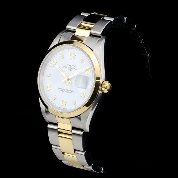 Rolex Oyster Perpetual Date 15203 Steel and Gold 34mm Automatic Watch, Circa 1999-2003