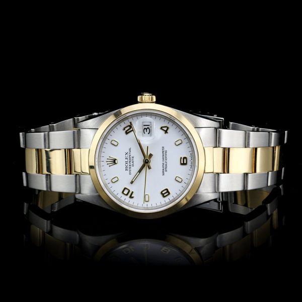 Rolex Oyster Perpetual Date 15203 Steel and Gold Watch, Circa 1999-2003