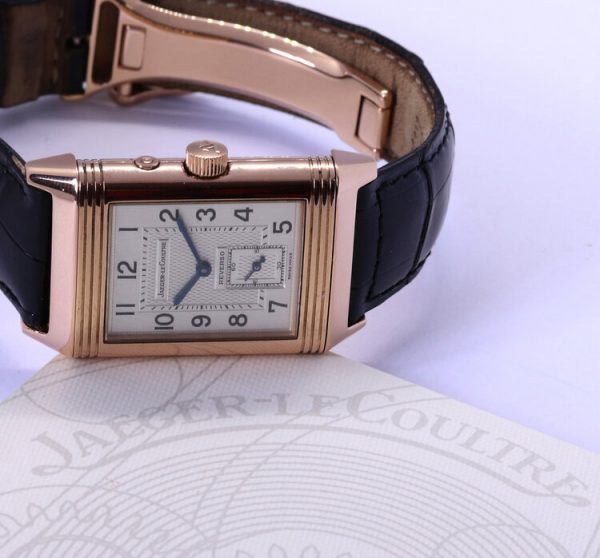 Jaeger LeCoultre Reverso Grande Taille Duoface Day and Night Watch in 18ct Rose Gold
