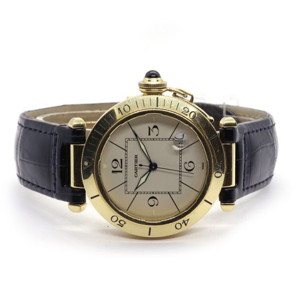 Cartier Pasha 18ct Yellow Gold 38mm Automatic Watch with Removeable Grill