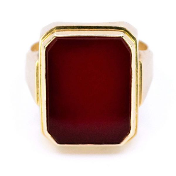 Vintage Carnelian Signet Ring