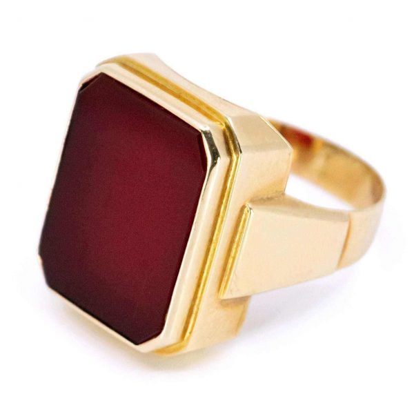 Vintage Carnelian Signet Ring